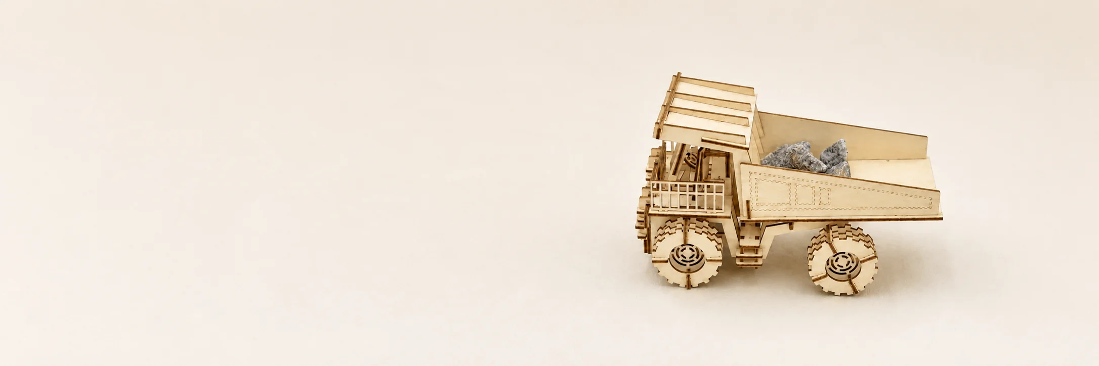Wooden Mining Truck