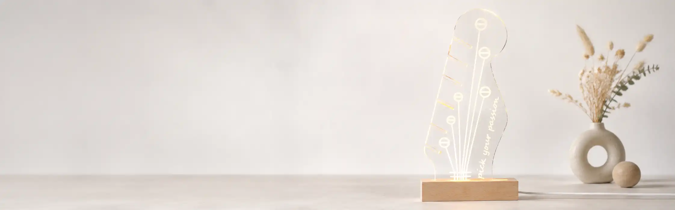 Guitar Pick Display Night Light
