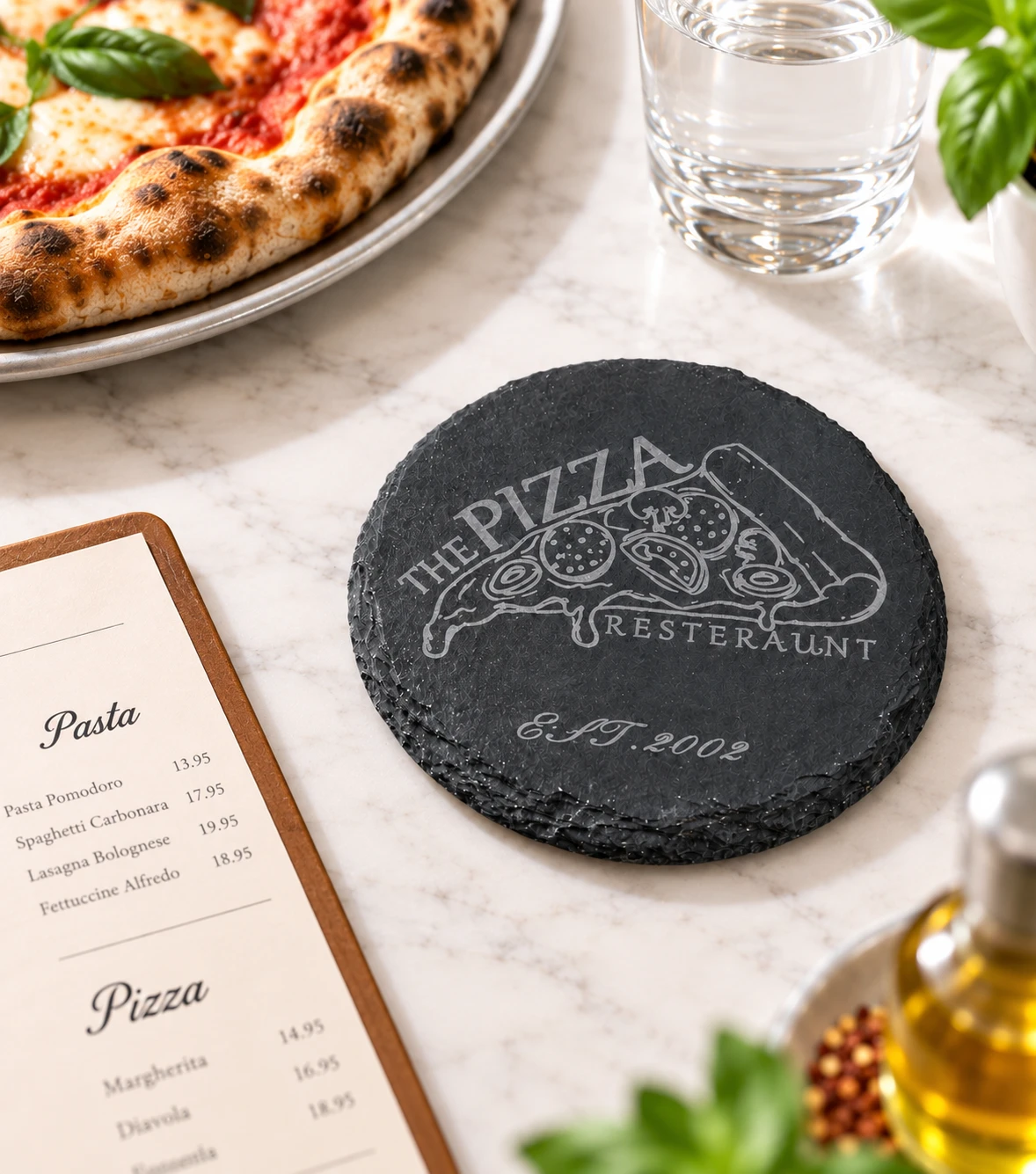Personalized Restaurant Coaster