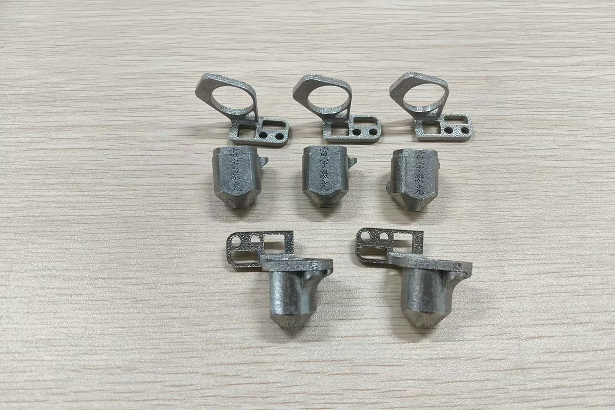Thunder SLM-175 metal 3D printed cutting cone components showing the redesigned structure