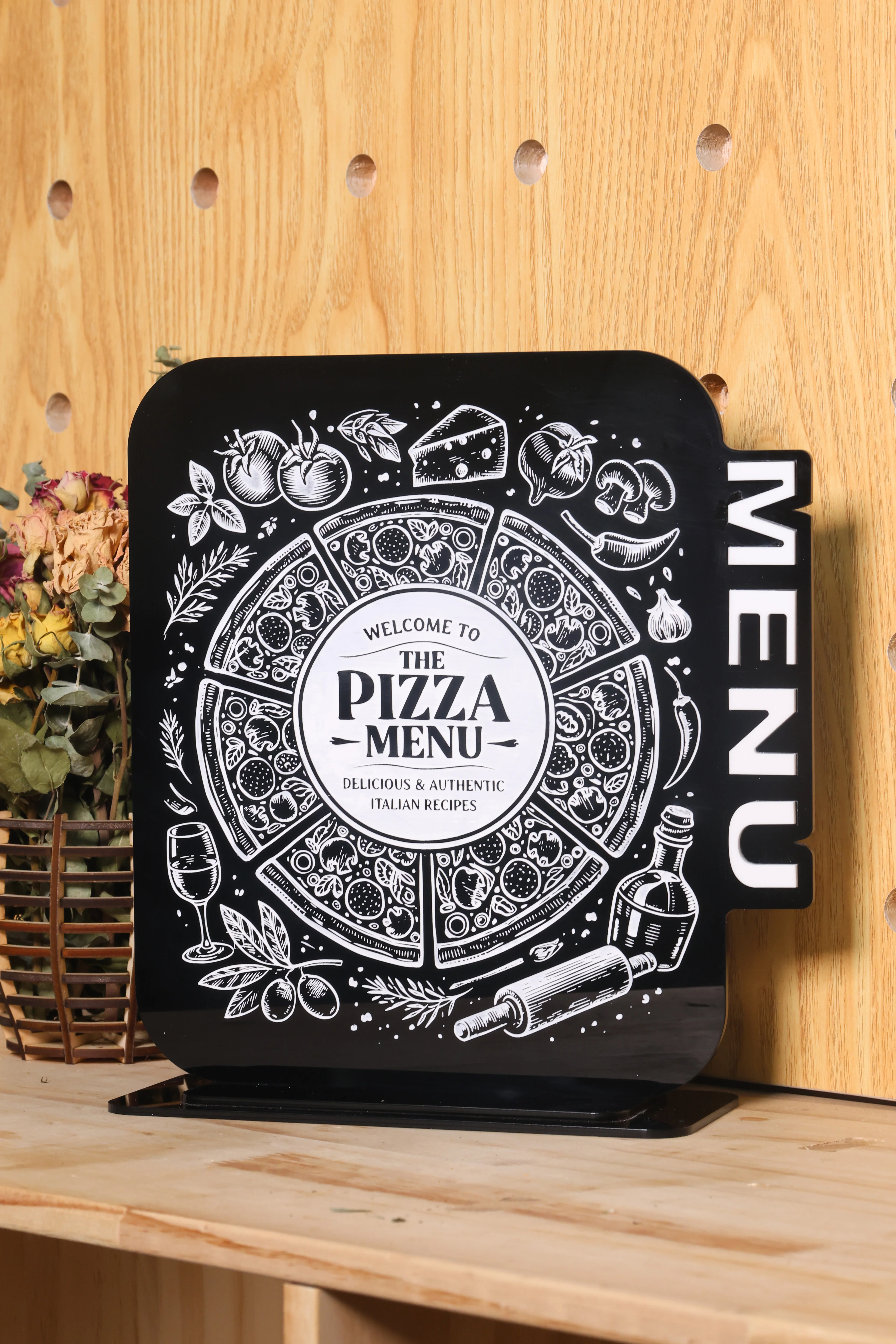 Custom Acrylic Menu