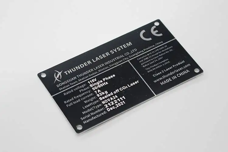 Data plates tags