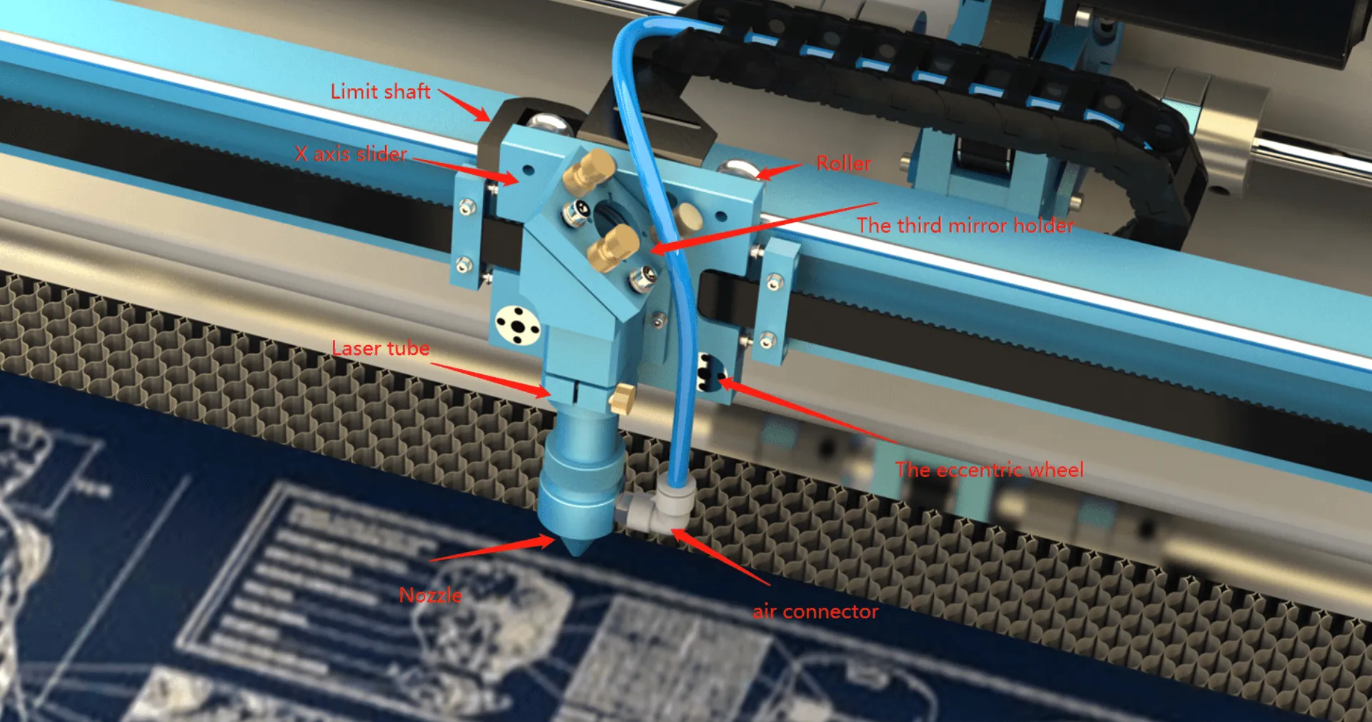 Laser cutting machine sensing and detection system