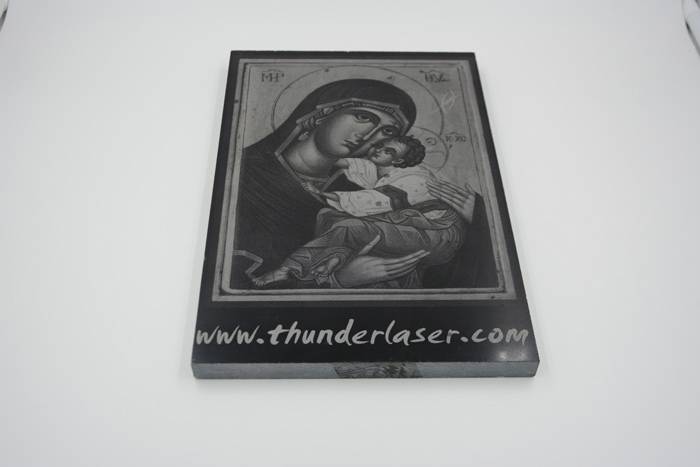 granite laser etching