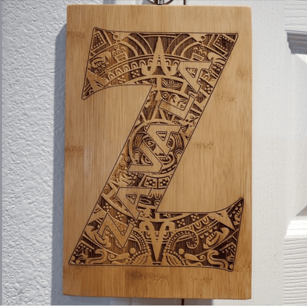 laser bamboo carving