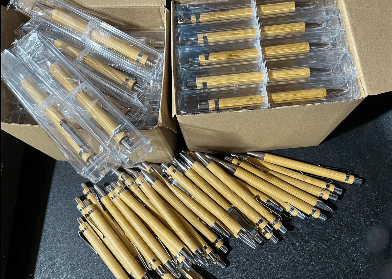 laser bamboo pen