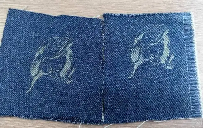 laser engraving denim