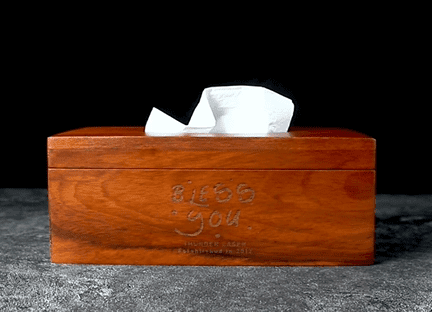 wooden tissue box cover