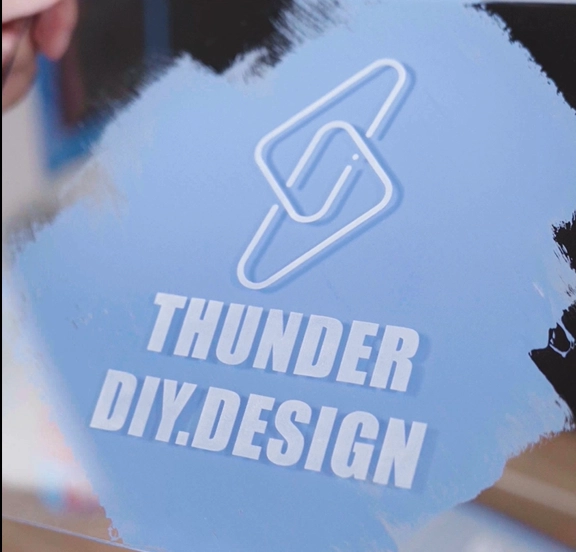 laser-engraving-acrylic-logo-board-thunder-laser