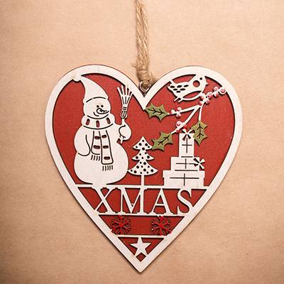 laser cut christmas ornaments wood 4