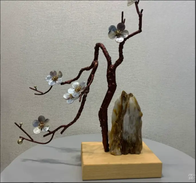 laser cut mother of pearl art