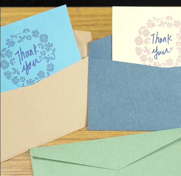 thank you card cover