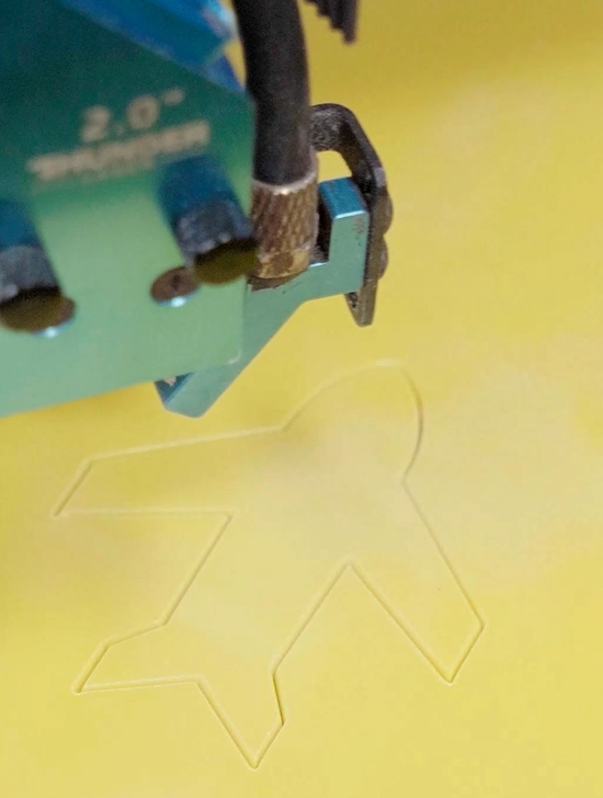 laser cutting acrylic fridge magnet 2