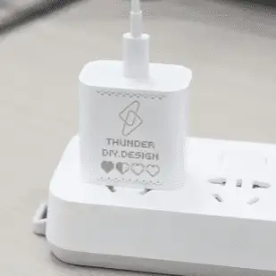 laser engraving charging brick cover