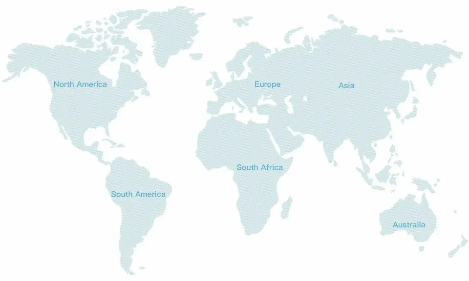 the world map