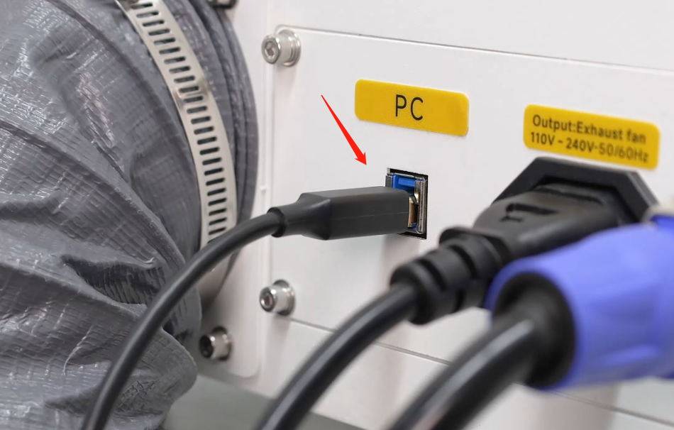 installing EzCAD laser software- connection laser machine