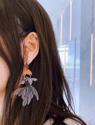 Laser Engraving Customized Earrings
