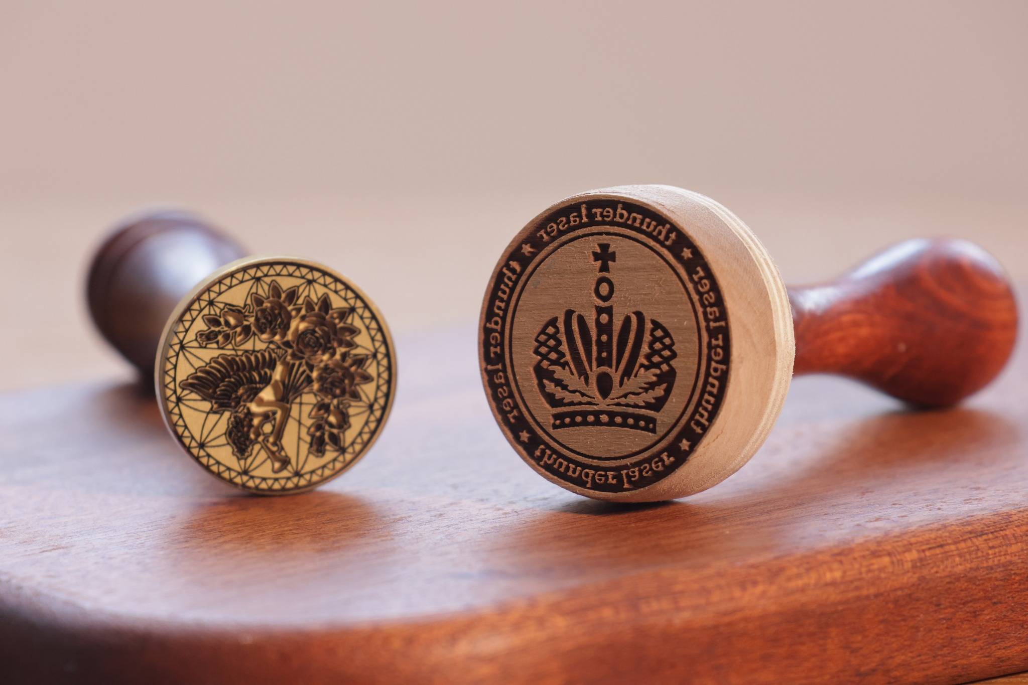 laser engraving wood stamp
