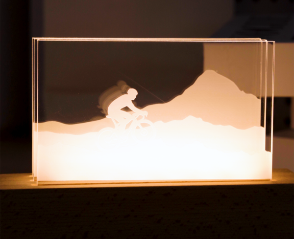 A LED light made from acrylic