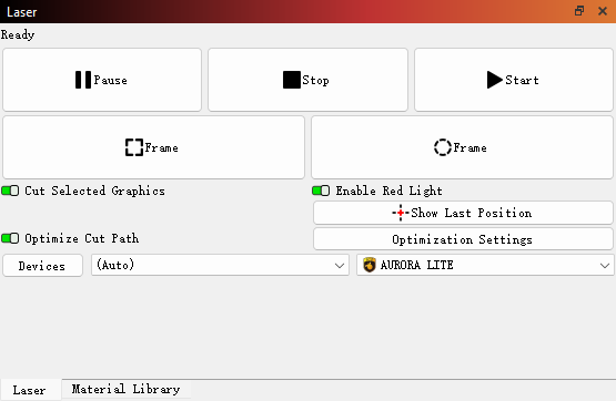 sample library 连接截图——aurora lite