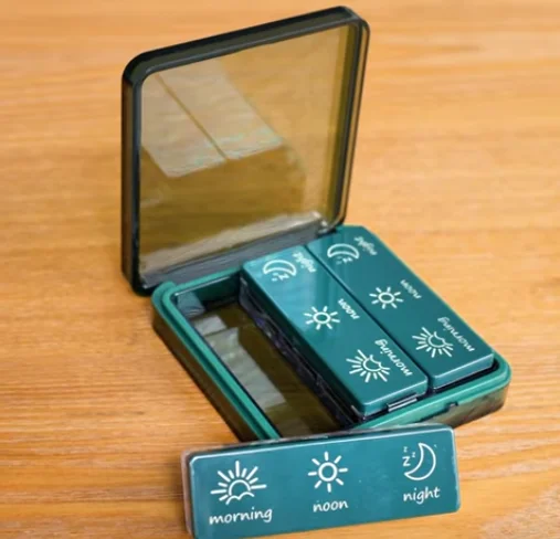 laser marking PET pill box show