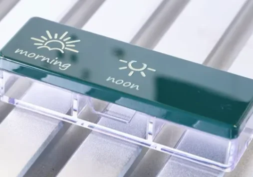laser marking PET pill box