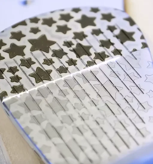 laser cleaning stars on golf club