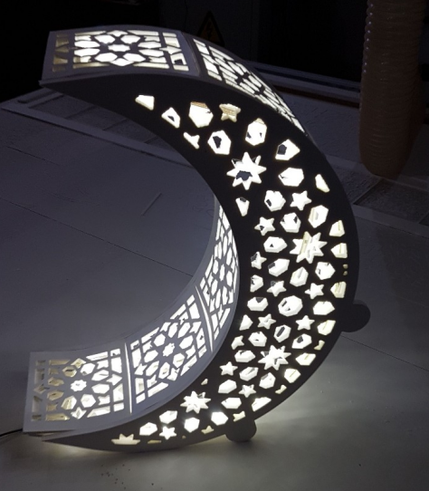 laser engraved Children's Day Gifts moon lamp