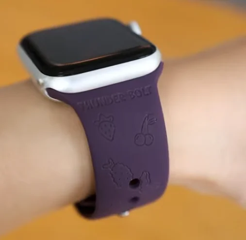 laser engraving Apple Watch strap show