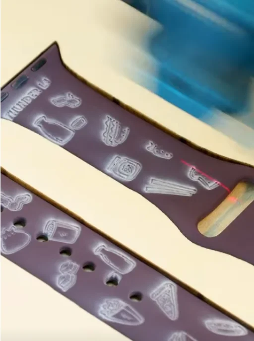 laser engraving Apple Watch strap