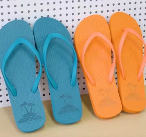 laser engraving flip flops done