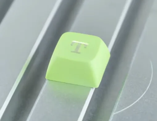 laser marking PBT keycap