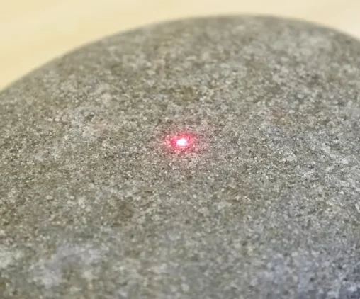 pebble in focus
