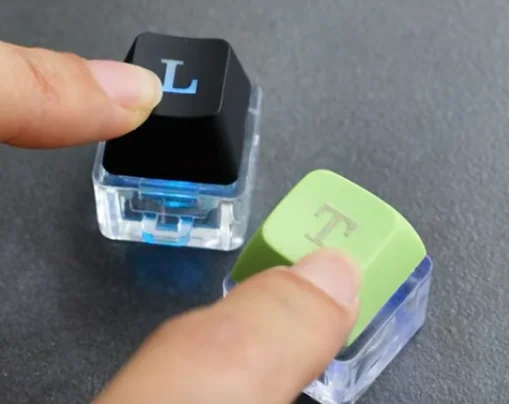 use laser marking keycaps