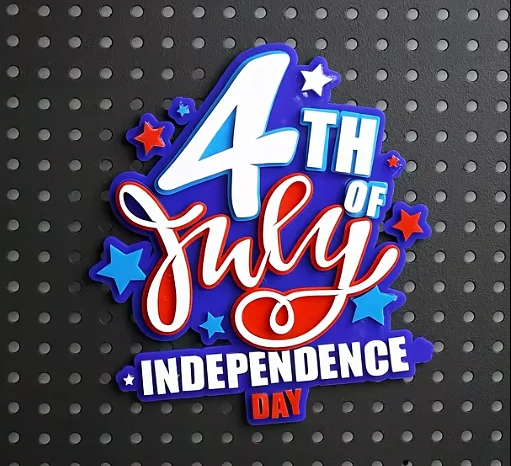 laser cutting 4th of July decoration