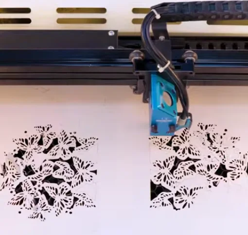 laser cutting butterfly candy box