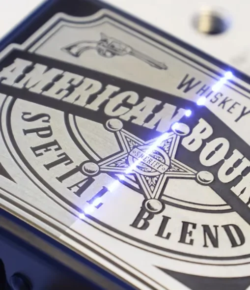 laser marking western style belt buckle 2