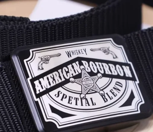 laser marking western style belt buckle show