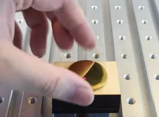 put down brass for laser marking