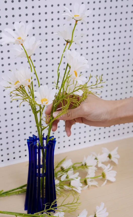 a beautiful laser cut acrylic vase
