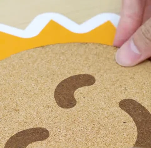assemble laser cutting corky sun memo board