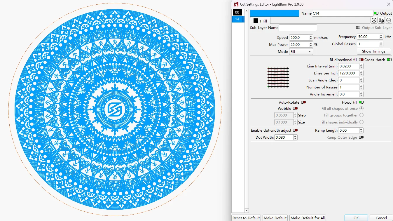 mandala coin laser marking settings (1)