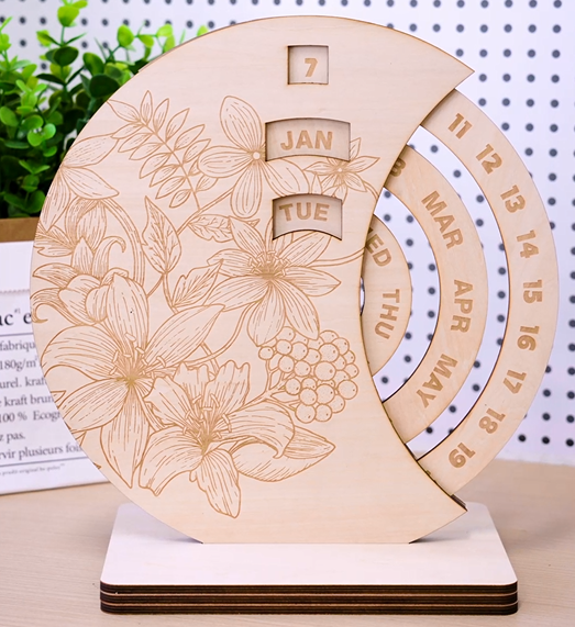 A well made laser engraving calender