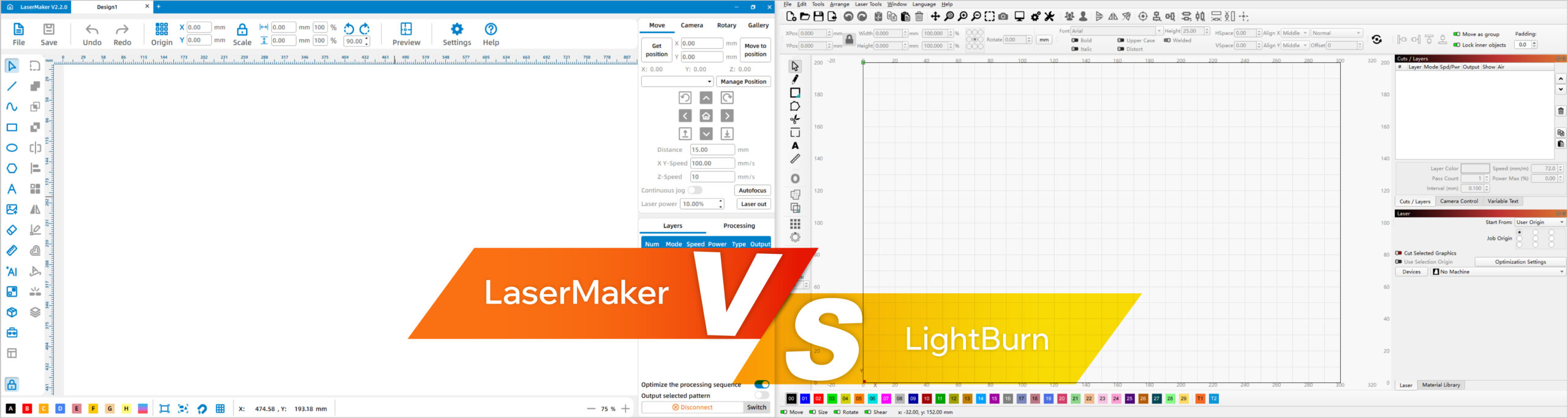 Clean Interface of LaserMaker