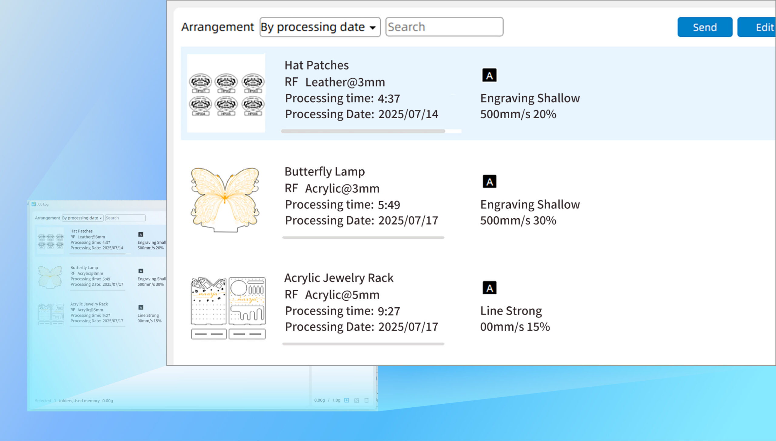 LaserMaker-Laser-Software-Processing-Log