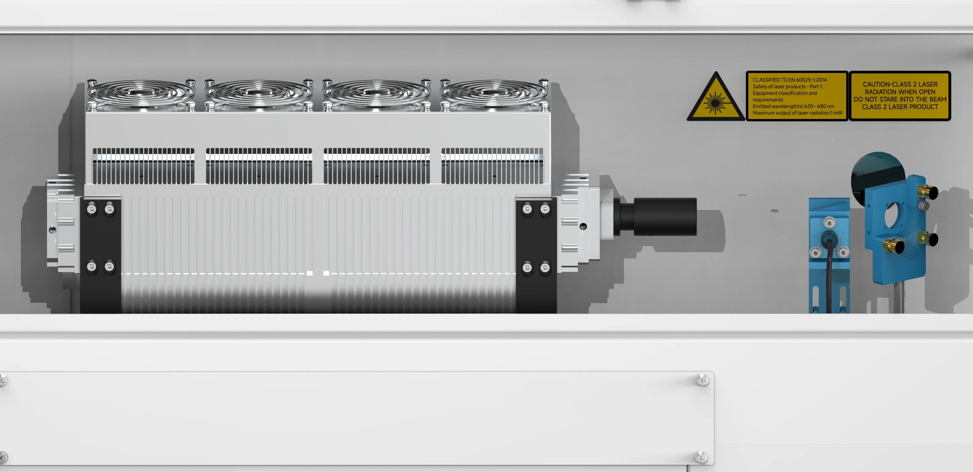 A picture of an RF CO₂ laser tube