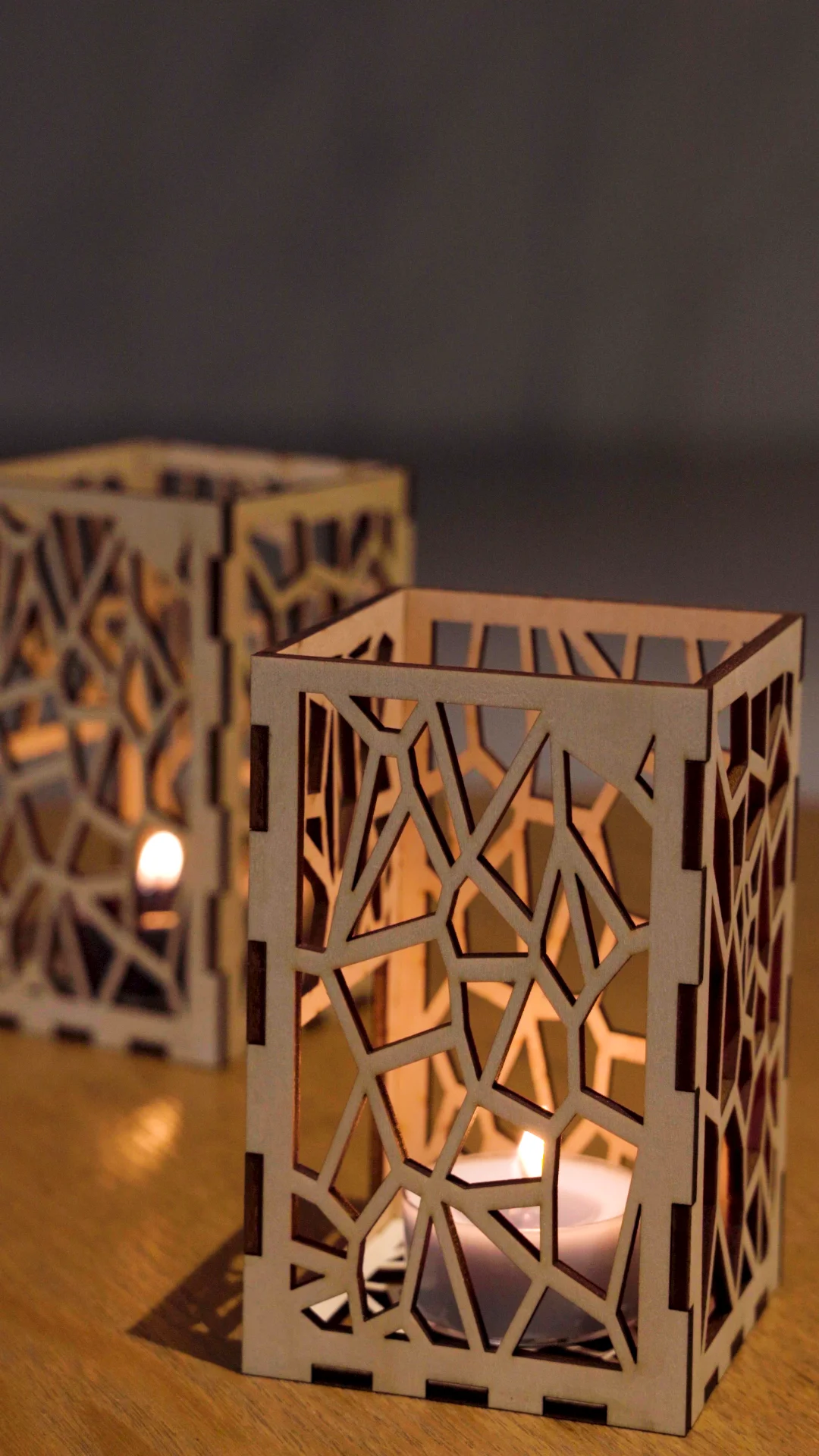 A well cut candle holder