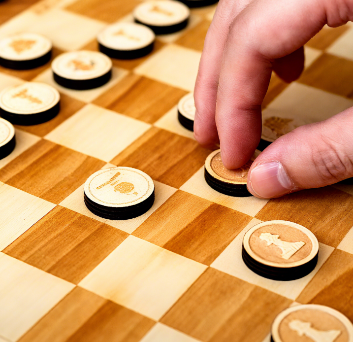 International chess made with thunder laser machine