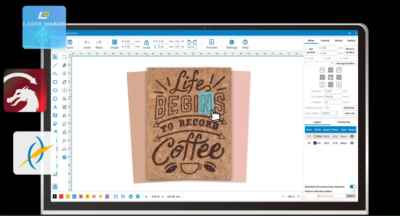 Lasermaker help boost efficiency