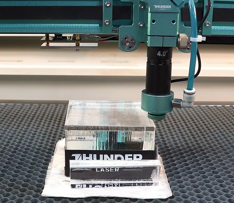 Thunder Laser Nova Plus 80W machine can cut through 30mm acrylic at ease